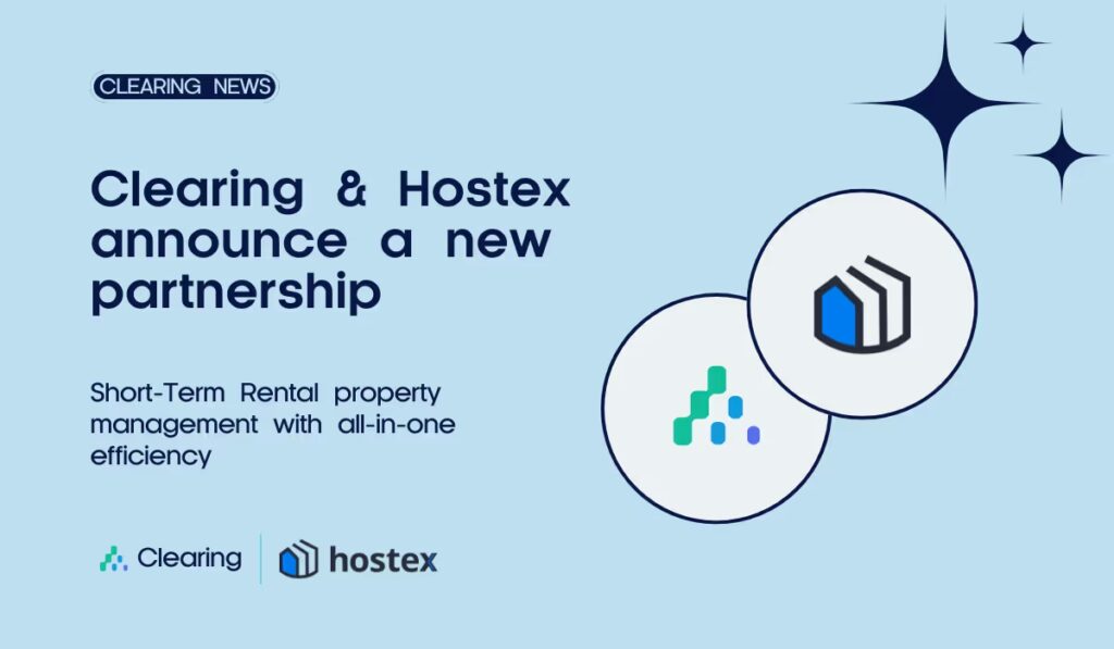 Introducing the Hostex + Clearing Integration: AI-Powered PMS Meets Financial Automation
