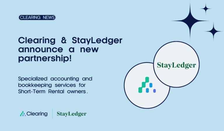Clearing + StayLedger: Expert Bookkeeping for Short-Term Rentals